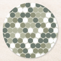 Retro dots pattern in green