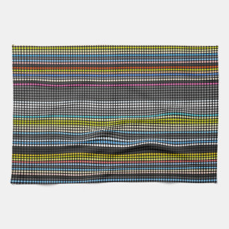 Retro dots rand Rainbow Kitchen Towel #2 Kökshandduk