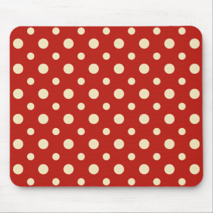 Retro Dots Vanilla&jordberry Mousepad Musmatta