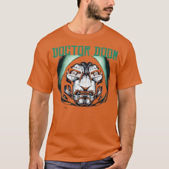 Retro Dr Doom T Shirt (Framsida)