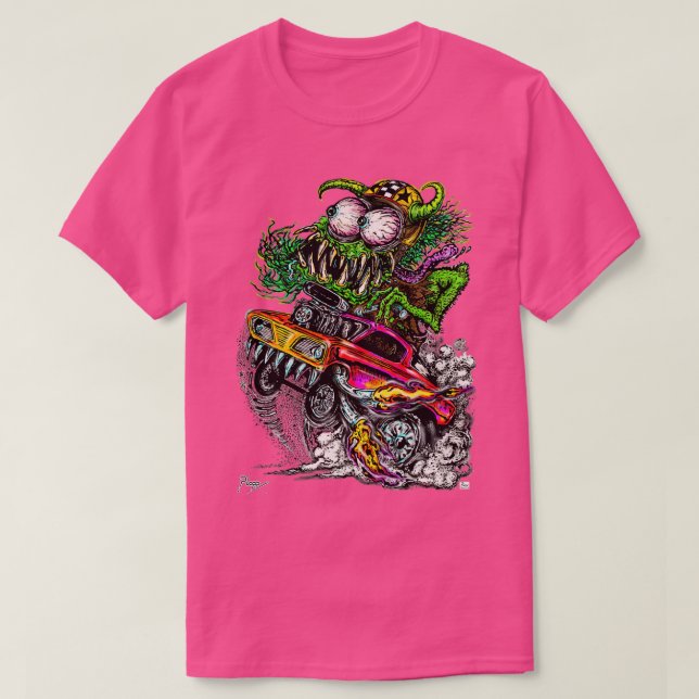 Retro Drag Tävla Hot rod gasser T Shirt (Design framsida)