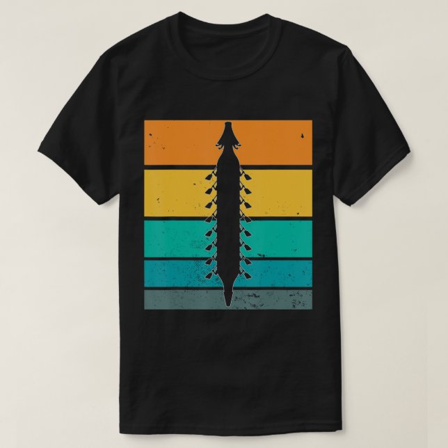 Retro Dragon Boat T-Shirt (Design framsida)