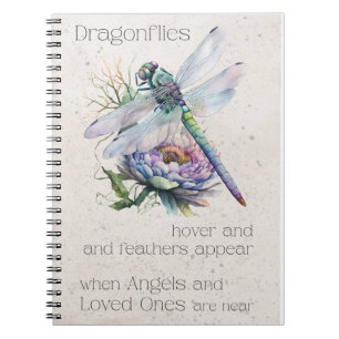 Retro Dragonfly Rememberance Journal Anteckningsbok