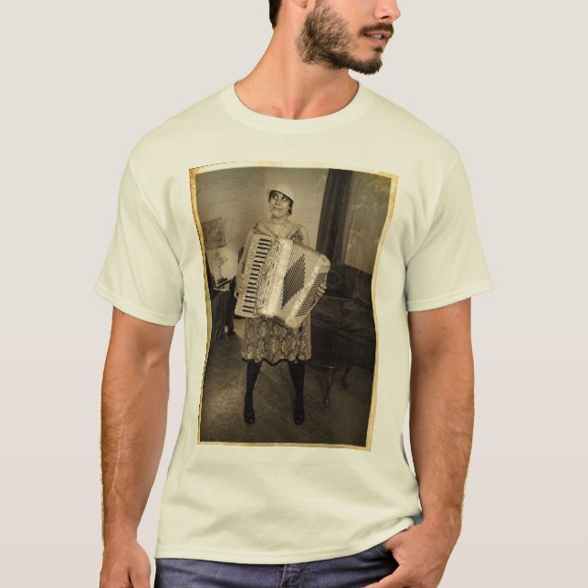 Retro dragspels- flicka tee (Framsida)