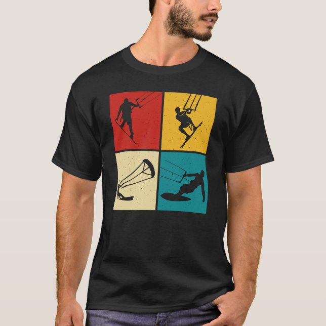 Retro DrakSurf DrakSurfing T Shirt (Framsida)