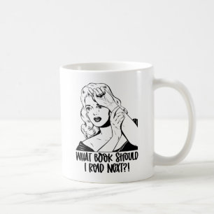 Retro Dramatik Läsande Älskare Meme Kaffemugg