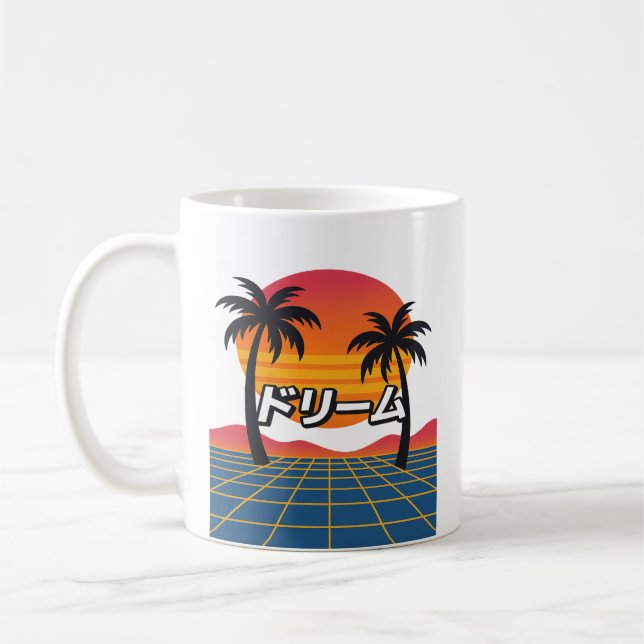 Retro Dreamscape Kaffemugg (Vänster)