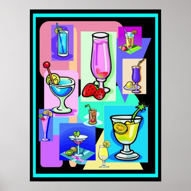 Retro Drinks Poster (Framsidan)