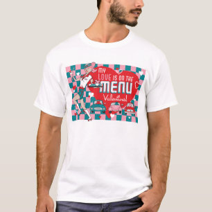 Retro drive-in- valentinutslagsplats för Carhop Tee