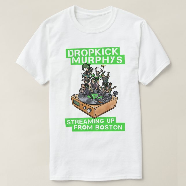 Retro Dropkick Murphys direktuppspelning från Bost T Shirt (Design framsida)