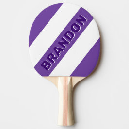 Retro druvvinägerlund feta ränder med namn pingisracket