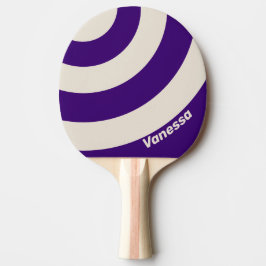 Retro Druvvinst trecirkelsrand med namn Pingisracket