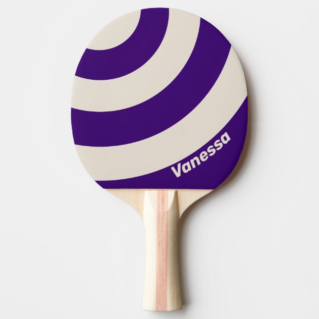 Retro Druvvinst trecirkelsrand med namn Pingisracket (Framsidan)