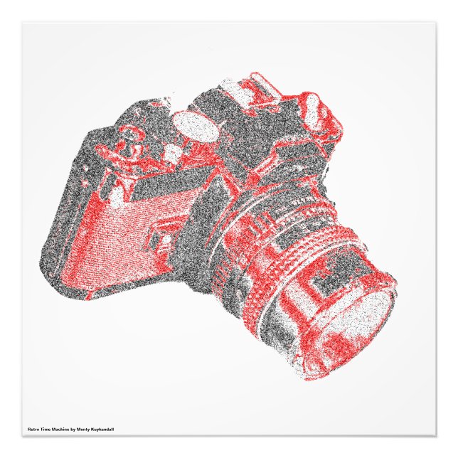 Retro DSLR-Poster Fototryck (Framsidan)