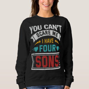 Retro du kan Skrämma mig att jag har fyra Sons Mor T Shirt