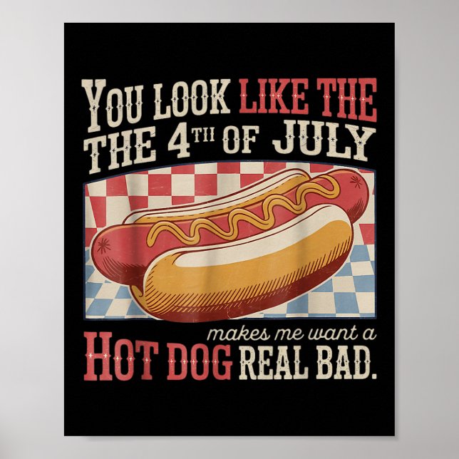 Retro du ser ut som den 4 juli gör att jag vill poster (Framsidan)