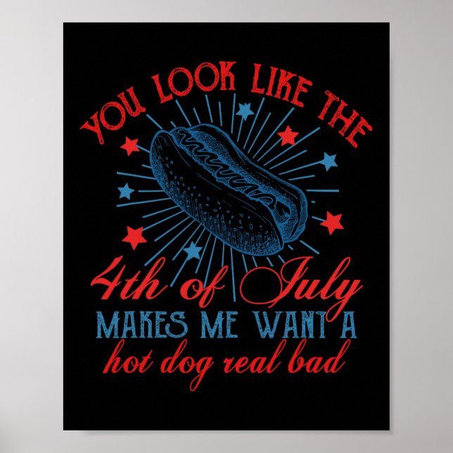 Retro du ser ut som den 4 juli gör att jag vill poster (Framsidan)