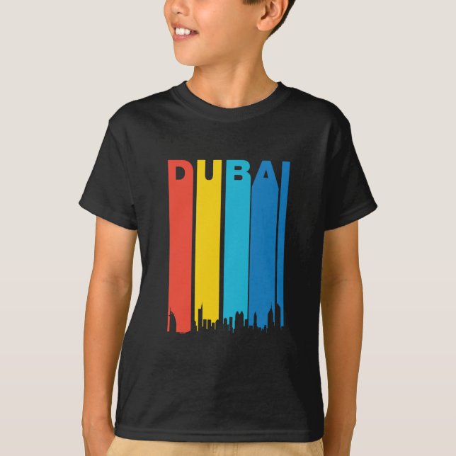 Retro Dubai horisont T Shirt (Framsida)