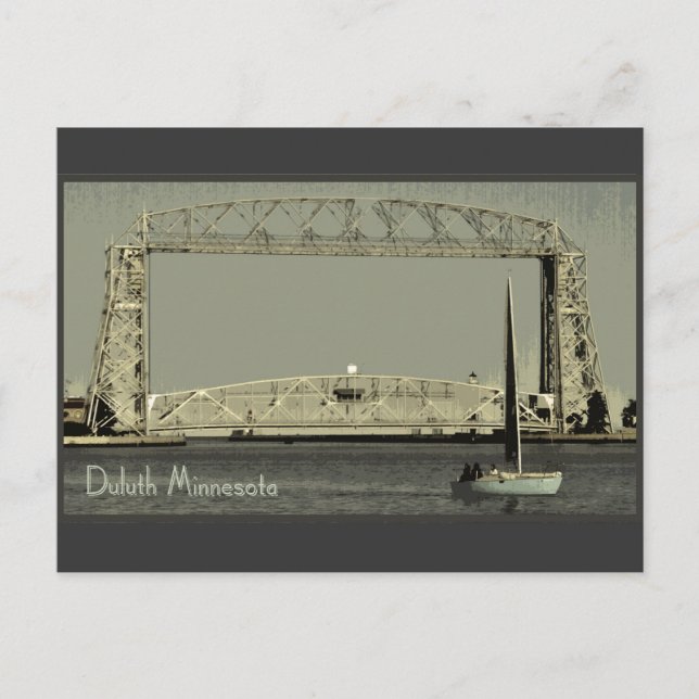 Retro Duluth Minnesota vykort (Framsida)