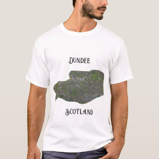 Retro Dundee Scotland Karta Gift T Shirt