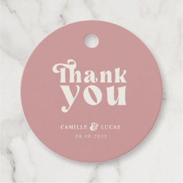 Retro Dusty Ro Gåvor Etiketter