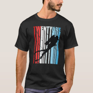 Retro-Dyka 21:a födelsedag Djuphavssdiver Wo T Shirt