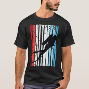 Retro-Dyka 47:e födelsemeddelandet i djuphavsområd T Shirt
