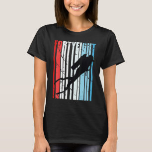 Retro-Dyka 48:e födelsemeddelandet i djuphavsområd T Shirt