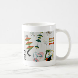 Retro Eames-era atomärt inspirerad Kaffemugg