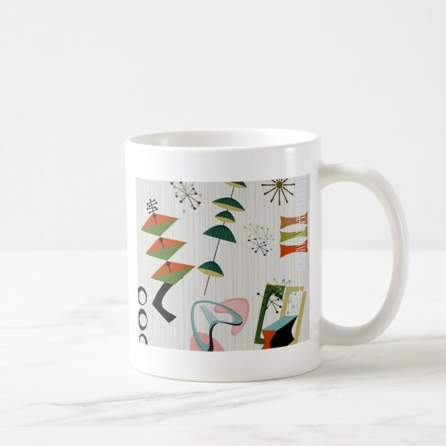 Retro Eames-era atomärt inspirerad Kaffemugg (Höger)