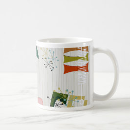 Retro Eames-eran atomiskt inspirerad Kaffemugg