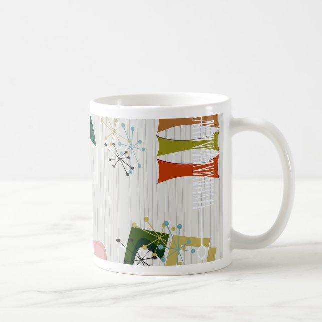 Retro Eames-eran atomiskt inspirerad Kaffemugg (Höger)
