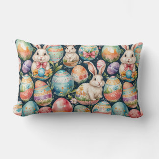 Retro Easter seamless pattern. Watercolor Lumbarkudde