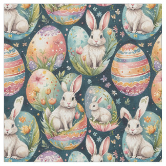 Retro Easter seamless pattern. Watercolor Tyg