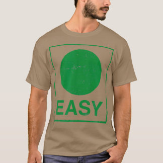 Retro Easy Skiing Sign Funny Ski Graphic T Shirt