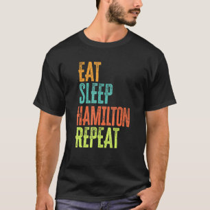 Retro Eat Sömnläge Hamilton Upprepa förklaring Ori T Shirt