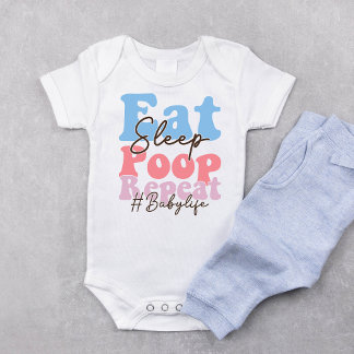 Retro Eat-viloläge Upprepa Baby-bokostdräkt T Shirt