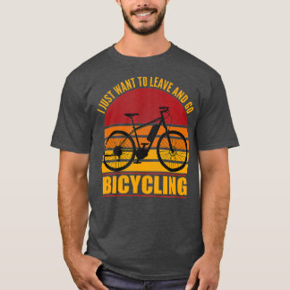 Retro Ecycle Cycling Electric Bicycle Funny Rider T Shirt