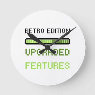 Retro Edition Uppgraderade Funktioner Pixel Art Ga Rund Klocka