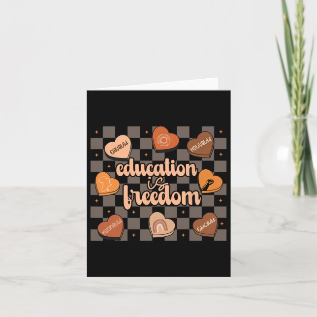 Retro Education är Freedom African American Teache Kort (Framsida)