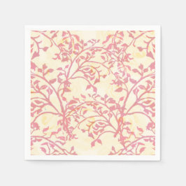 Retro efterrätshandduk med detaljer i rörpipad gla pappersservett