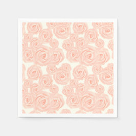 Retro efterrätthanddukar med rörda frostingrosor pappersservett