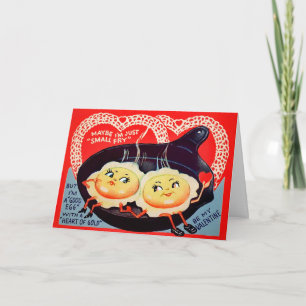 Retro Eggs Valentine Day Card Helgkort