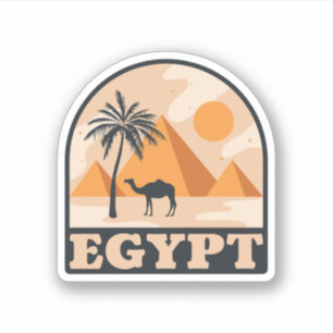 Retro Egypten Pyramids - Vintage resor Klistermärken