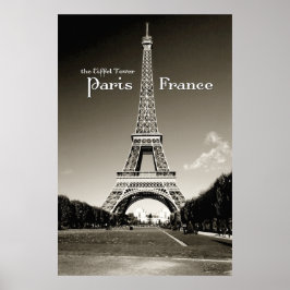 retro eiffel torn poster