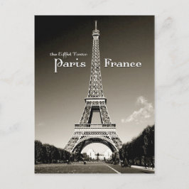 retro eiffel torn vykort