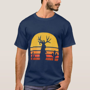 Retro Eighties Jackalope Vintage Cryptid Rabbit T Shirt