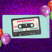 Retro Eighties Music Mix Tape 50:e Födelsedagsfest