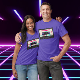 Retro Eighties Music Mix Tape 50:e Födelsedagsfest T Shirt
