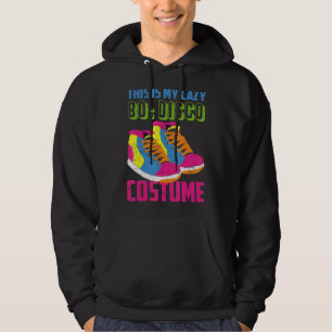 Retro Eighties Temaparty Lazy 80s Disco Costume Hoodie